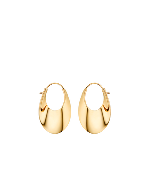 Créoles Slim Éole - Dorée à l’or 24 carats