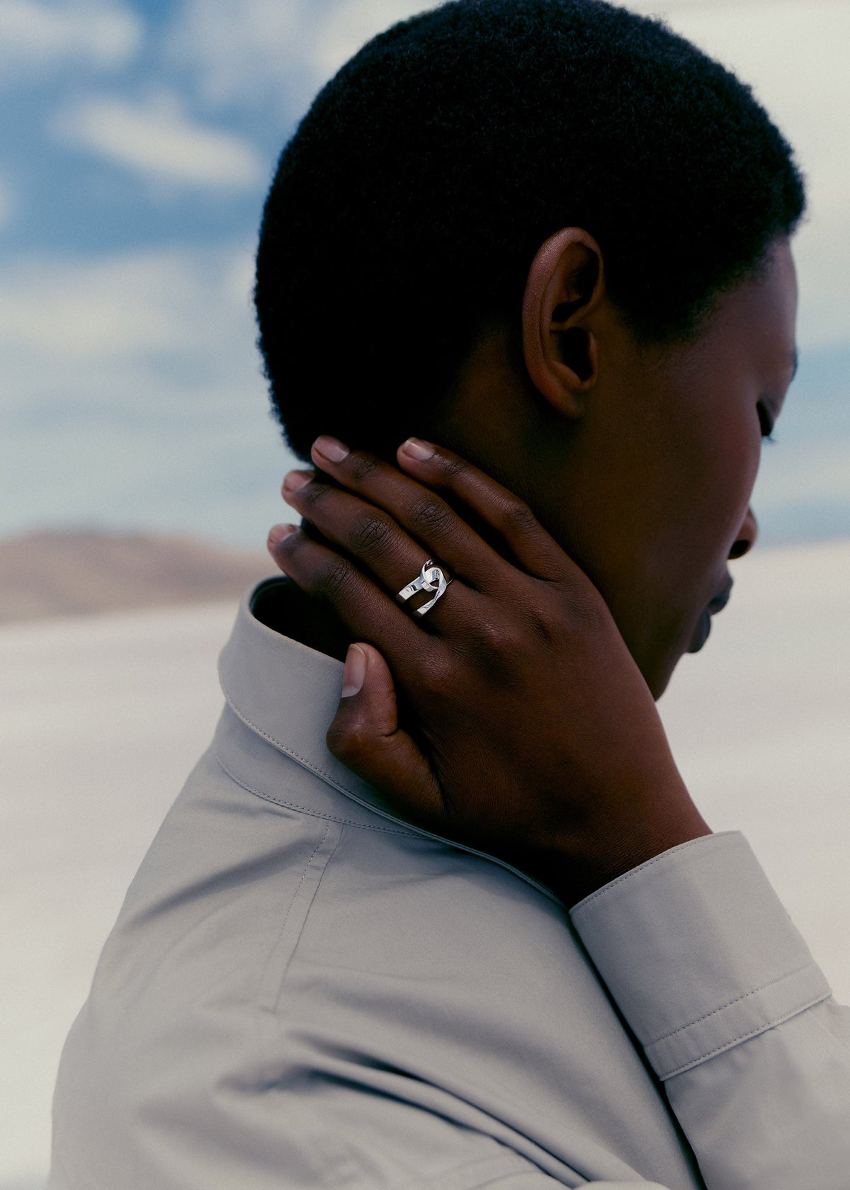 Bague Éole - Argentée en laiton rhodié