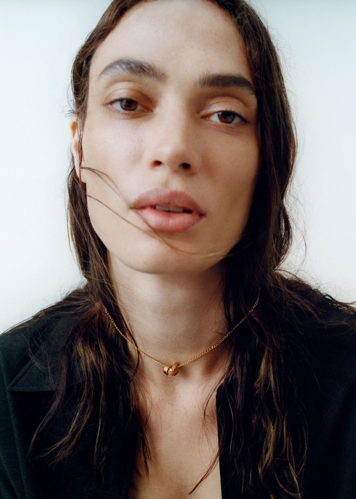 Collier Ormé - Dorée Cuir Camel