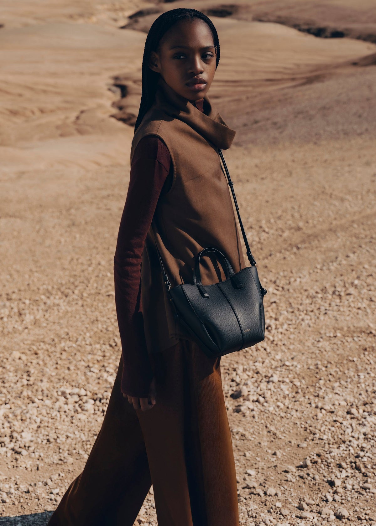 Cyme Tote Nano - Noir Grainé