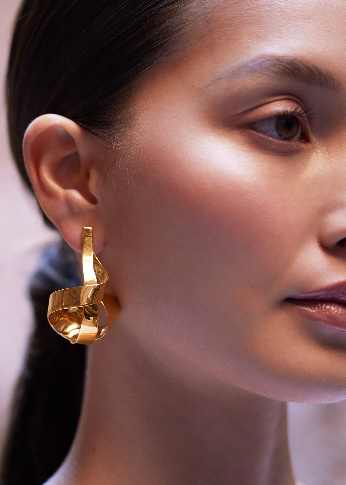 Boucles d’oreilles Spirales Éole - Dorée à l’or 24 carats