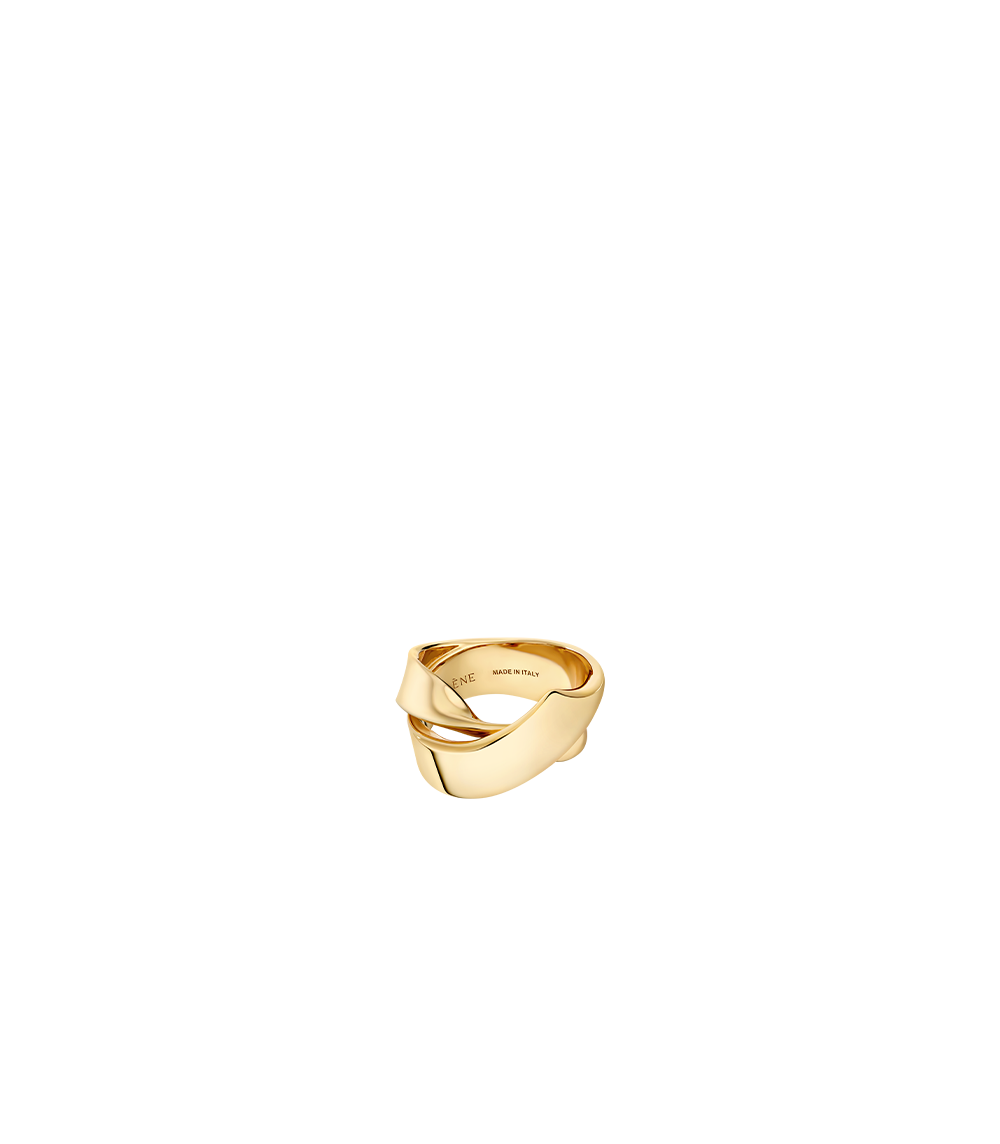 Bague Volute Éole - Dorée à l’or 24 carats