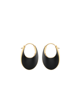 Créoles Slim Éole - Cuir Noir