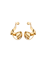 Boucles d’oreilles Spirales Éole - Dorée à l’or 24 carats