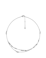 Double Chaîne Eroz - Argentée en laiton rhodié