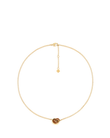 Collier Ormé - Dorée Cuir Camel