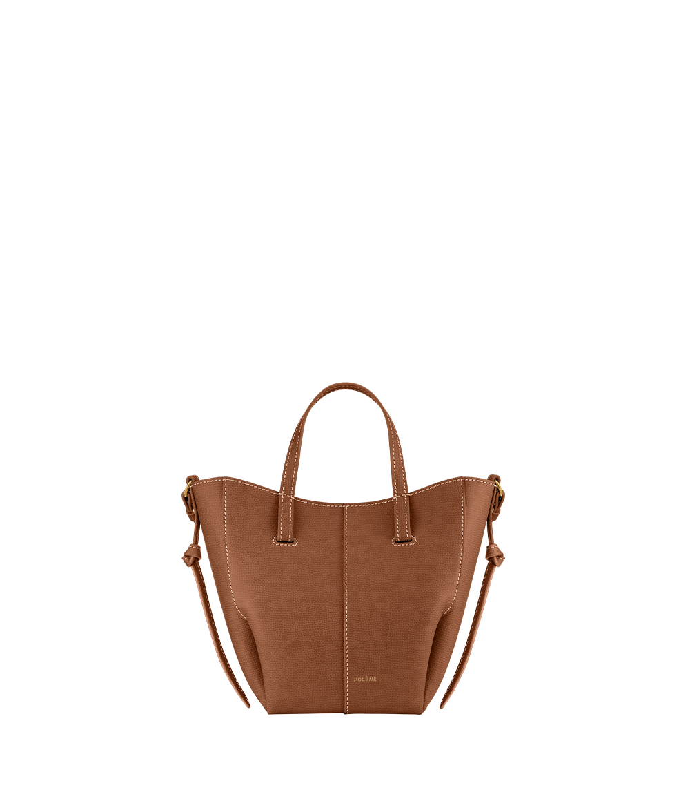 Cyme Tote Nano - Camel Grainé
