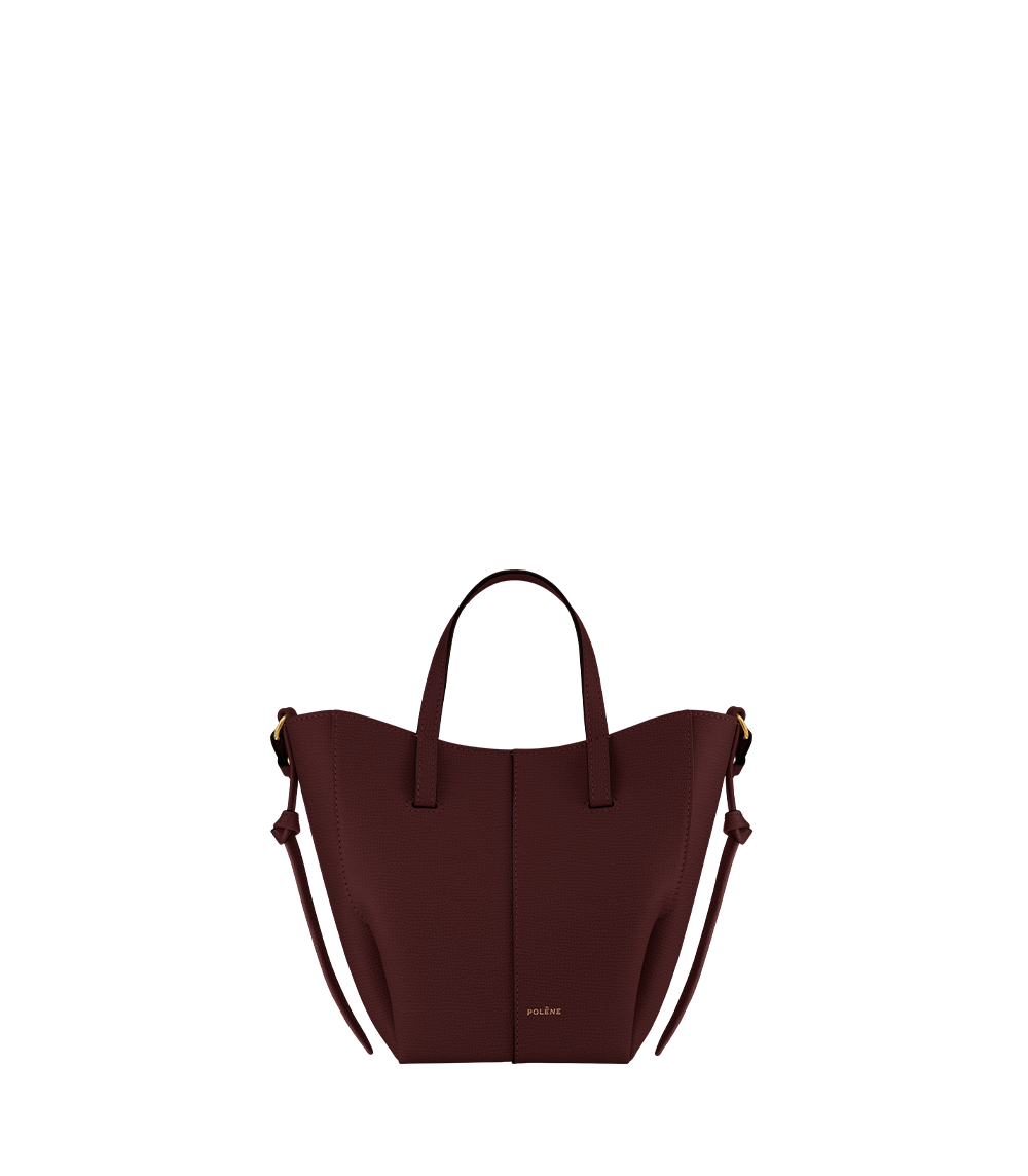Cyme Tote Nano - Cerise Noire Grainé