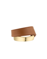 Manchette Ormé - Dorée Cuir Camel