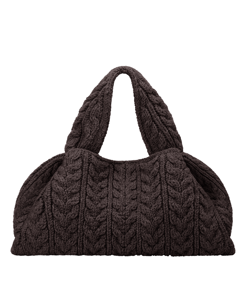 Numéro Neuf Large - Ébène Mérinos