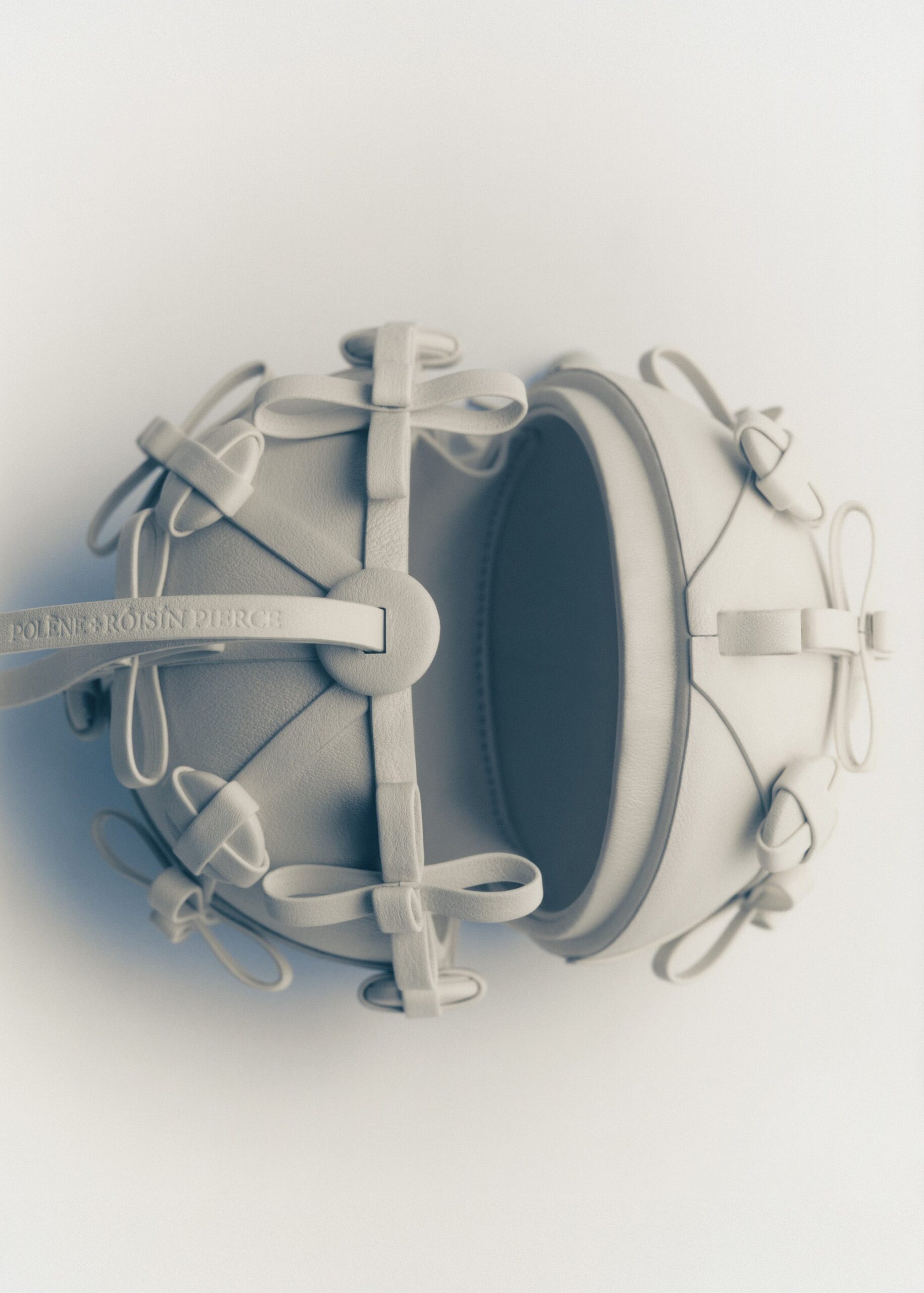 Button Bow Sphere - Porcelaine