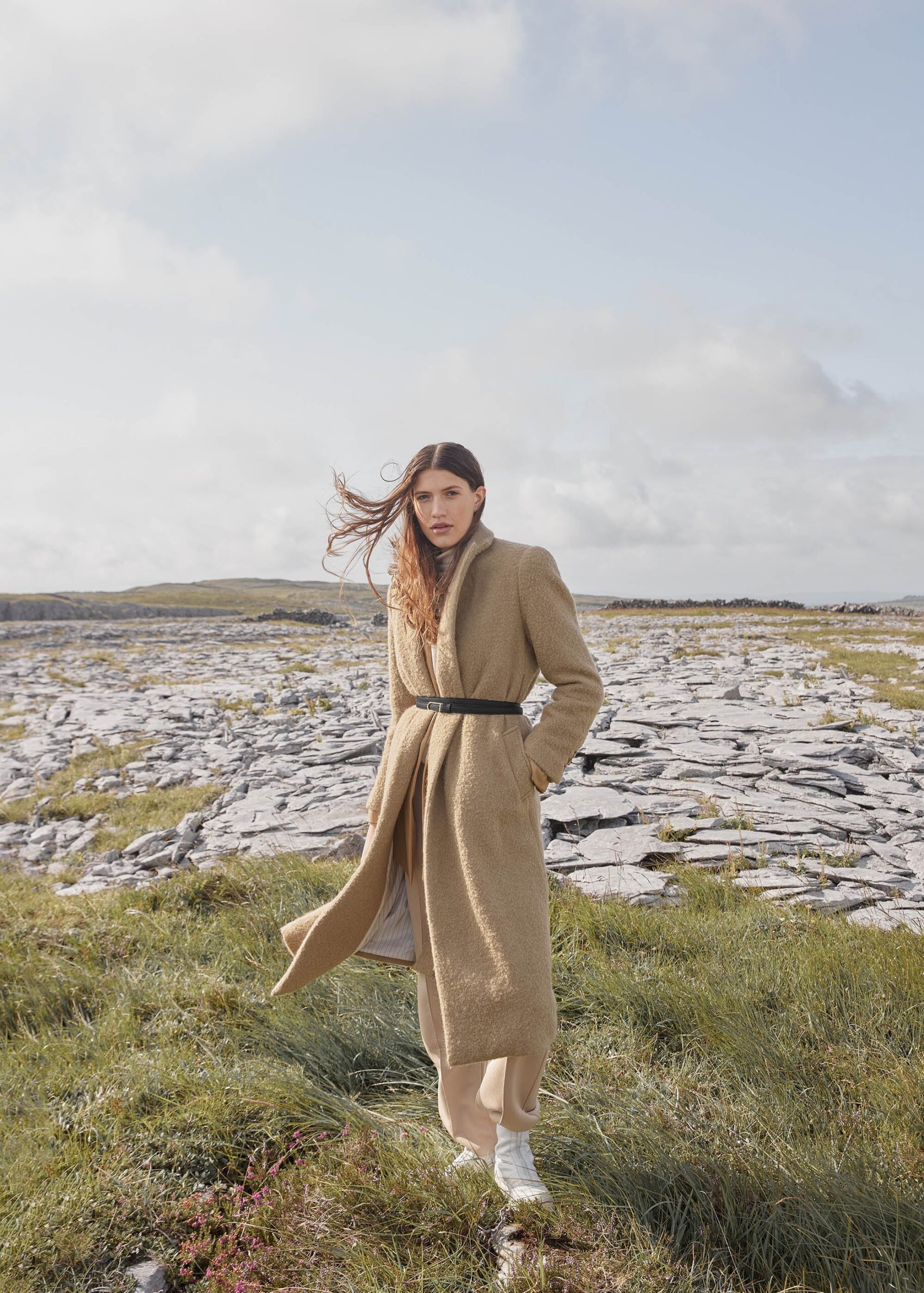 Ceinture Fine Umi - Noir Grainé