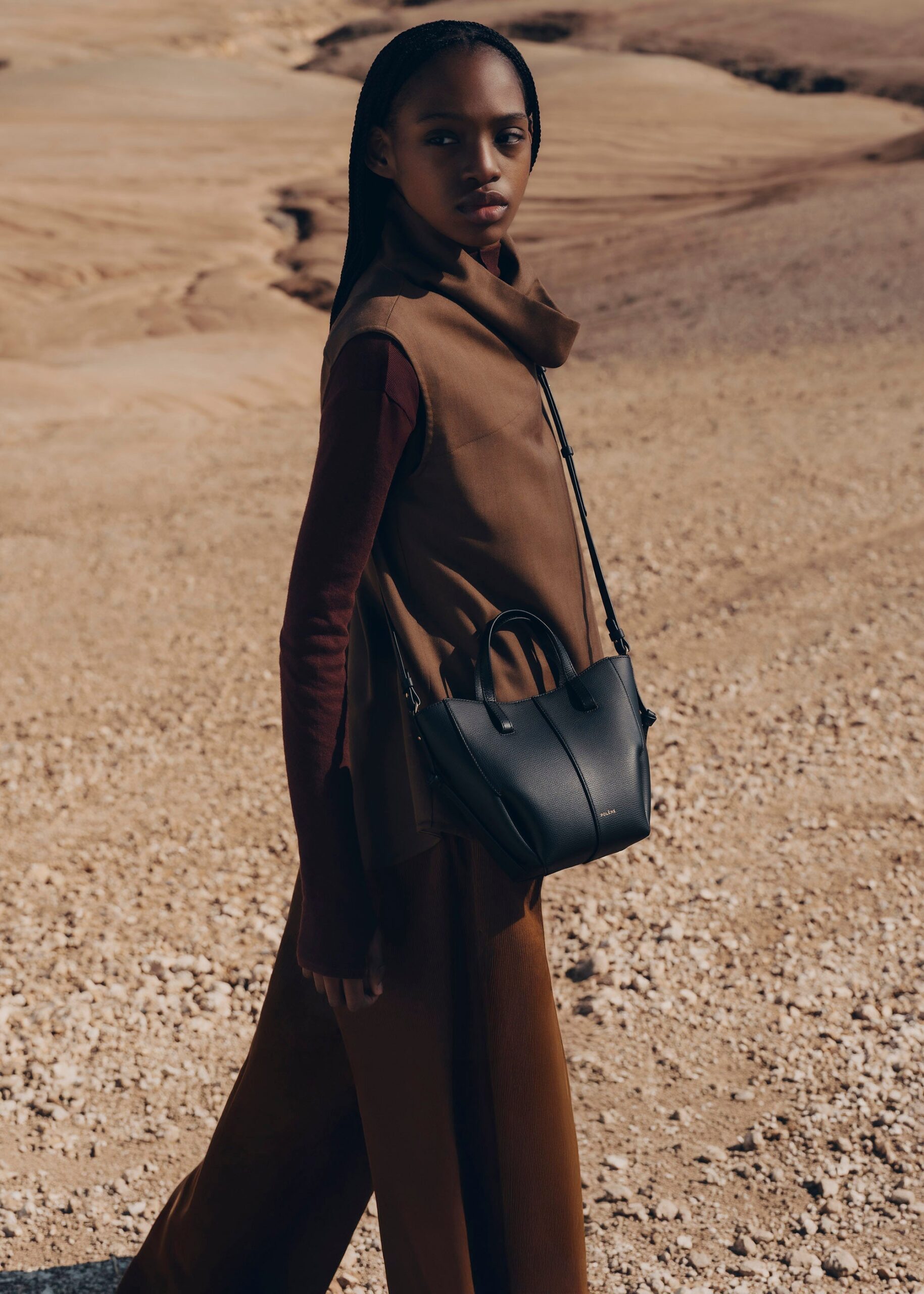 Cyme Tote Nano - Noir Grainé