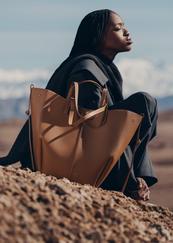 Cyme Tote - Camel Grainé