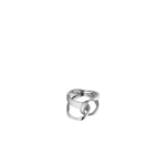 Bague Éole - Argentée en laiton rhodié