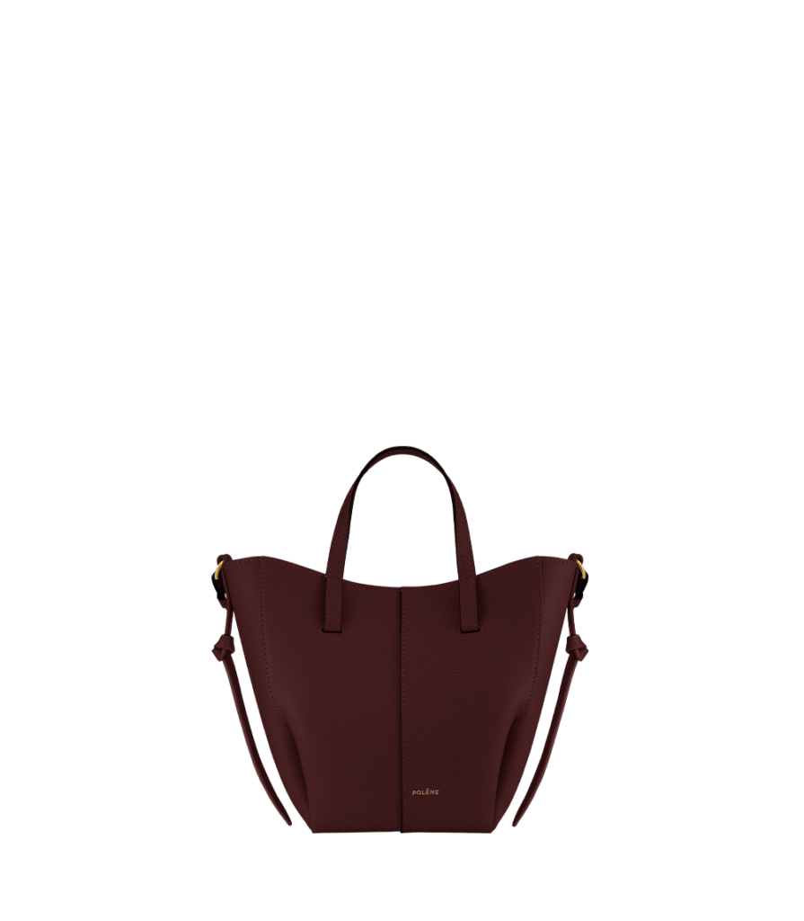 Cyme Tote Nano - Cerise Noire Grainé
