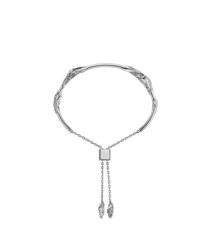 Jonc Eroz - Argentée en laiton rhodié